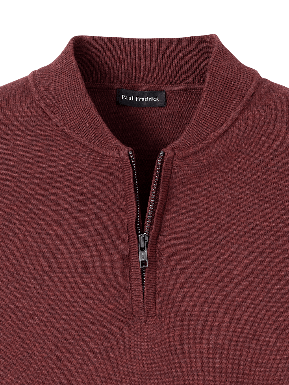 Alternate Image of Cotton Quarter Zip Mock Neck Sweater-5