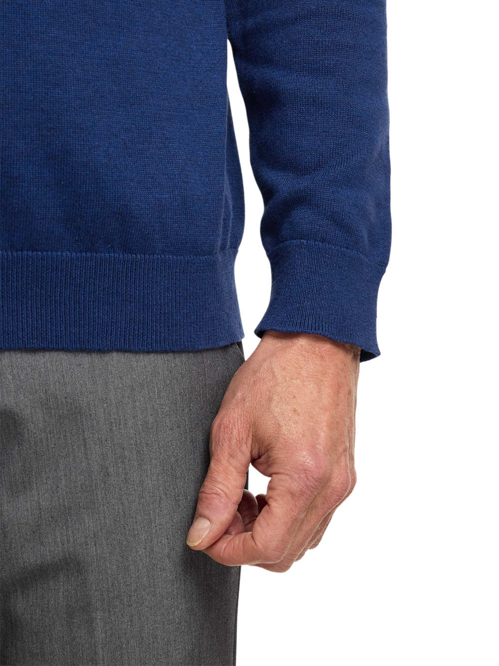 Alternate Image of Supima Cotton Four Button Mock Neck Sweater-3
