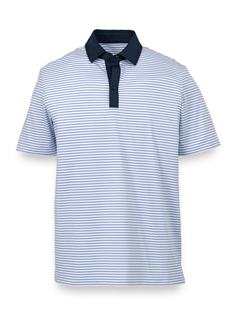 Product Image of Performance Blend Three Button Polo-Sky Blue