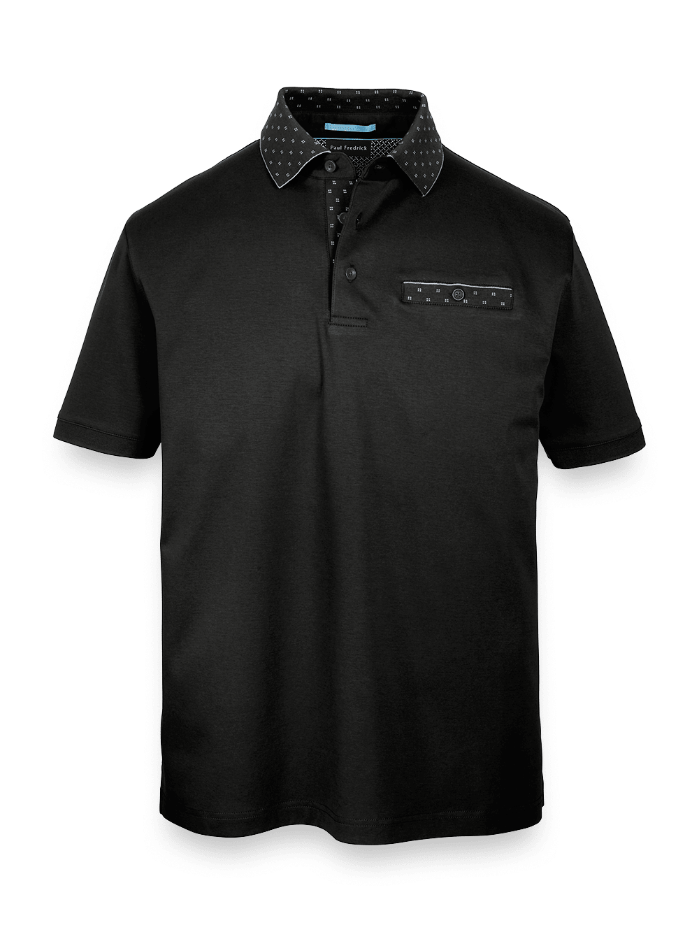 Product Image of Mercerized Cotton Polo-Black