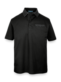 Mercerized Cotton Polo - Black