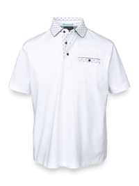 Mercerized Cotton Polo - White