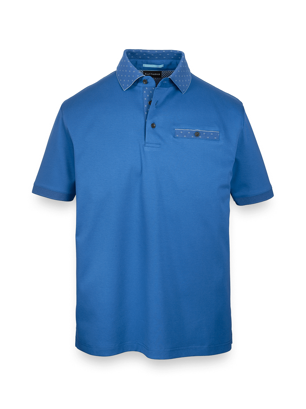 Product Image of Mercerized Cotton Polo-Navy