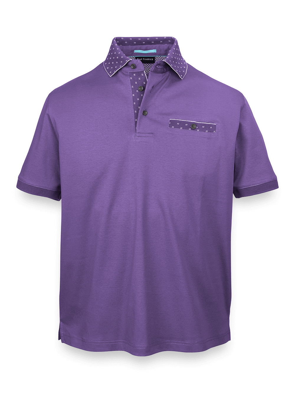 Product Image of Mercerized Cotton Polo-Purple