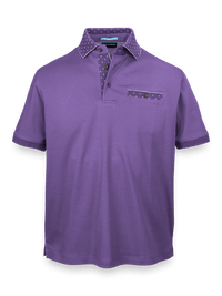 Mercerized Cotton Polo - Purple
