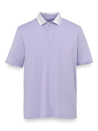 Performance Blend Three Button Polo - Lavender