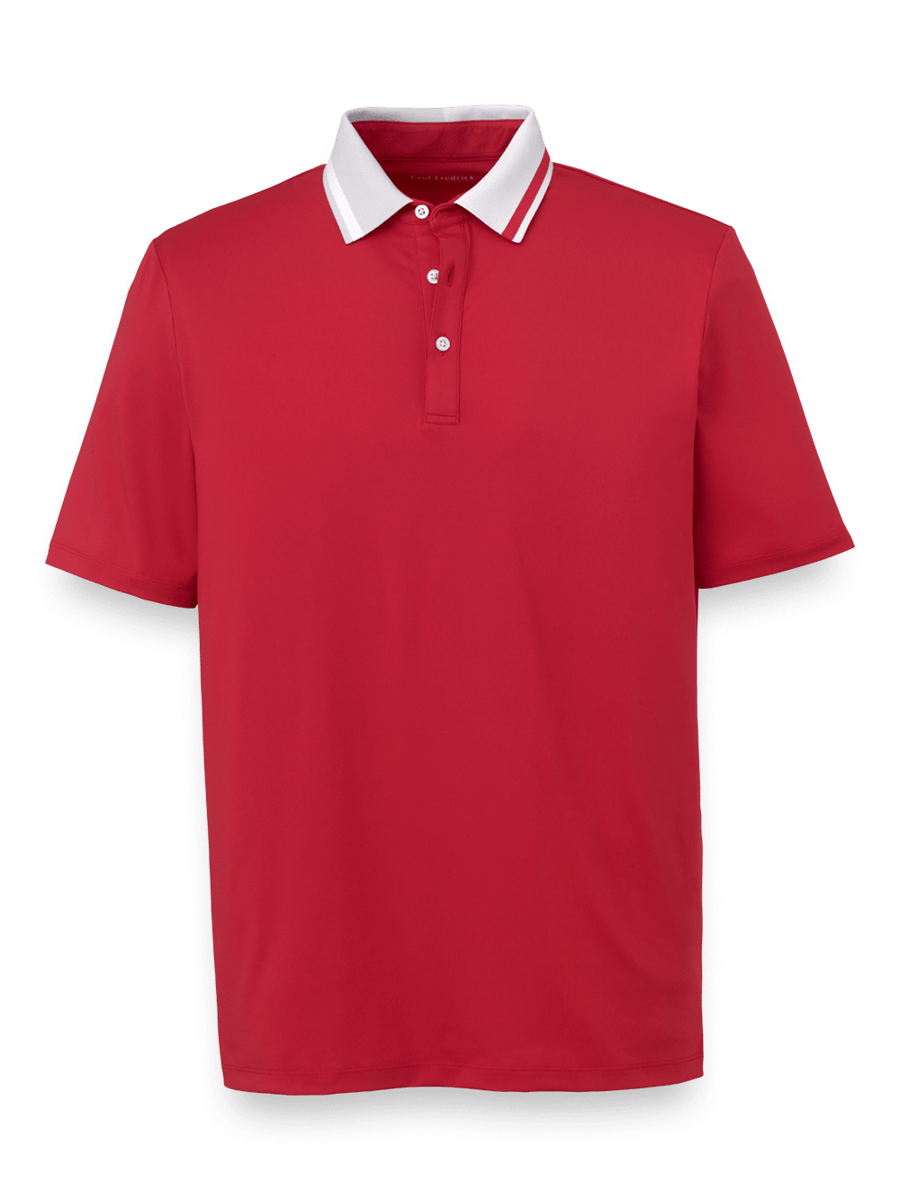Product Image of Performance Blend Three Button Polo-Red