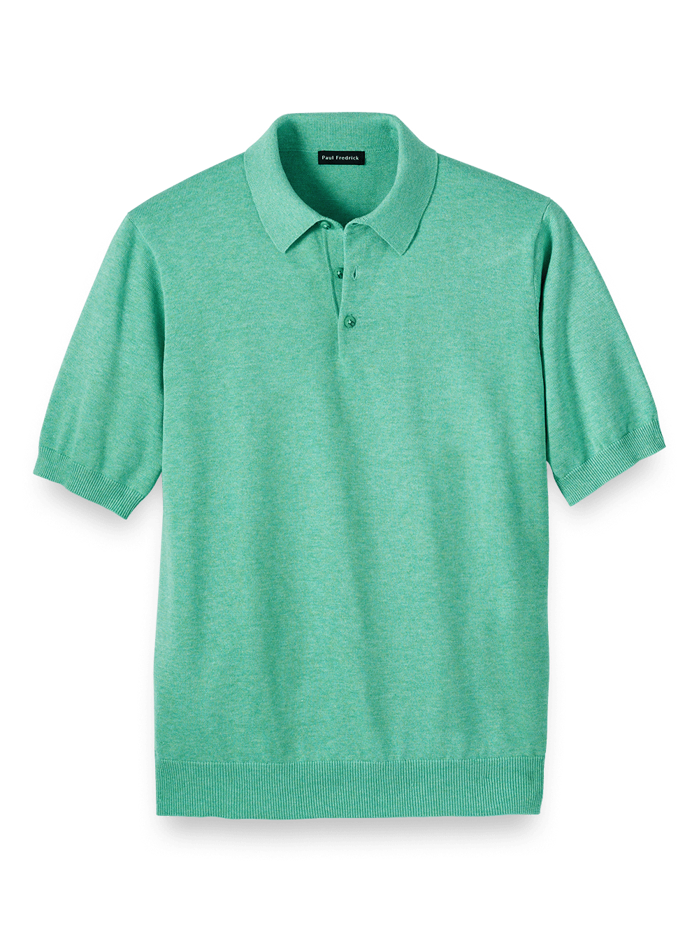 Product Image of Supima Cotton Three Button Polo-Mint