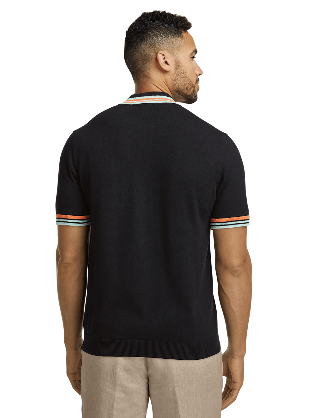 Alternate Image of Cotton Quarter Zip Crew Neck Sweater-4