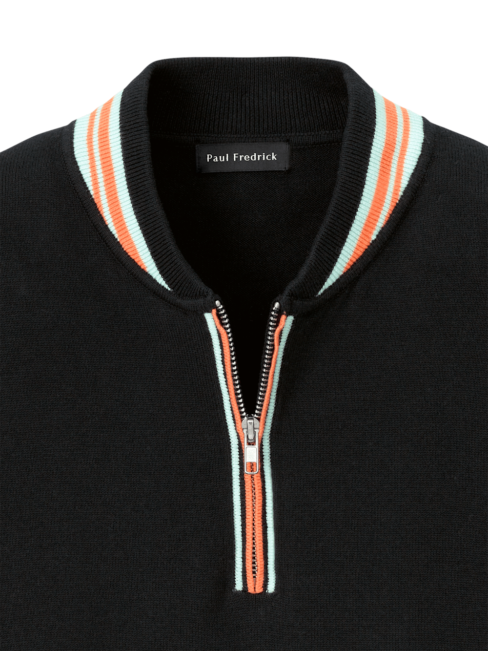 Alternate Image of Cotton Quarter Zip Crew Neck Sweater-5