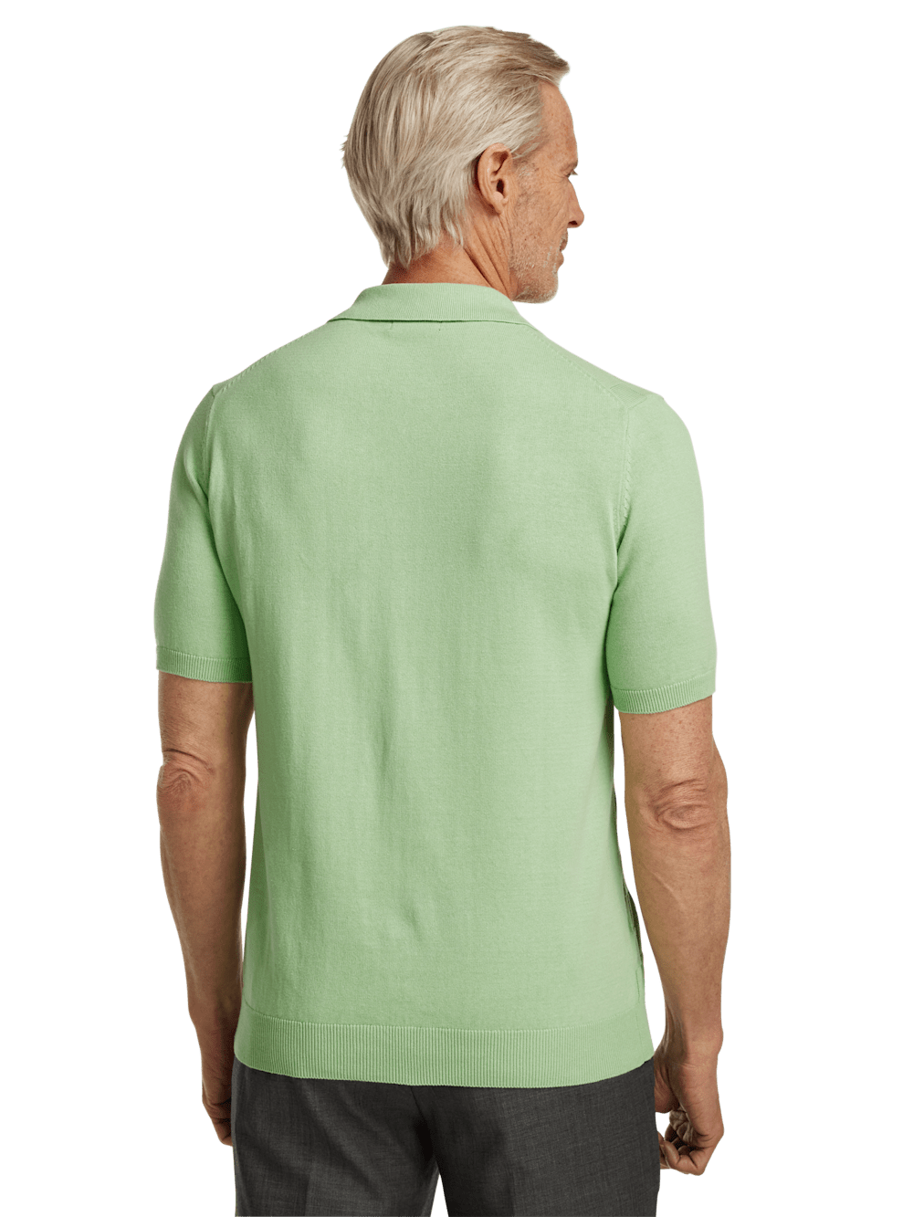 Alternate Image of Cotton Three Button Camp Collar Sweater-4