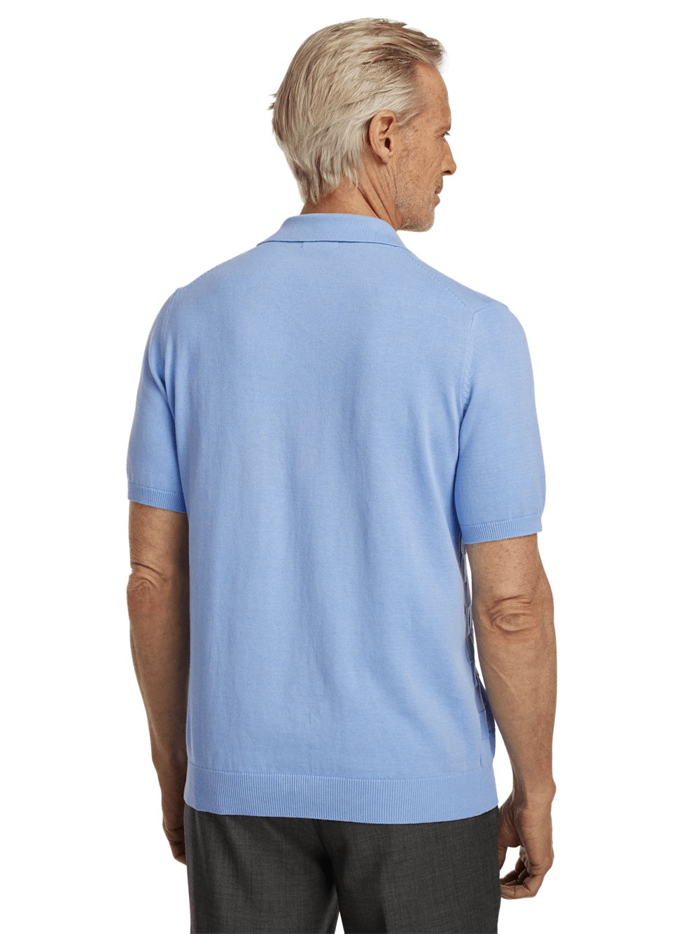Alternate Image of Cotton Three Button Camp Collar Sweater-4