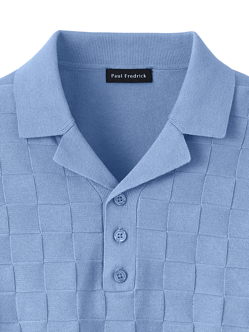 Alternate Image of Cotton Three Button Camp Collar Sweater-5