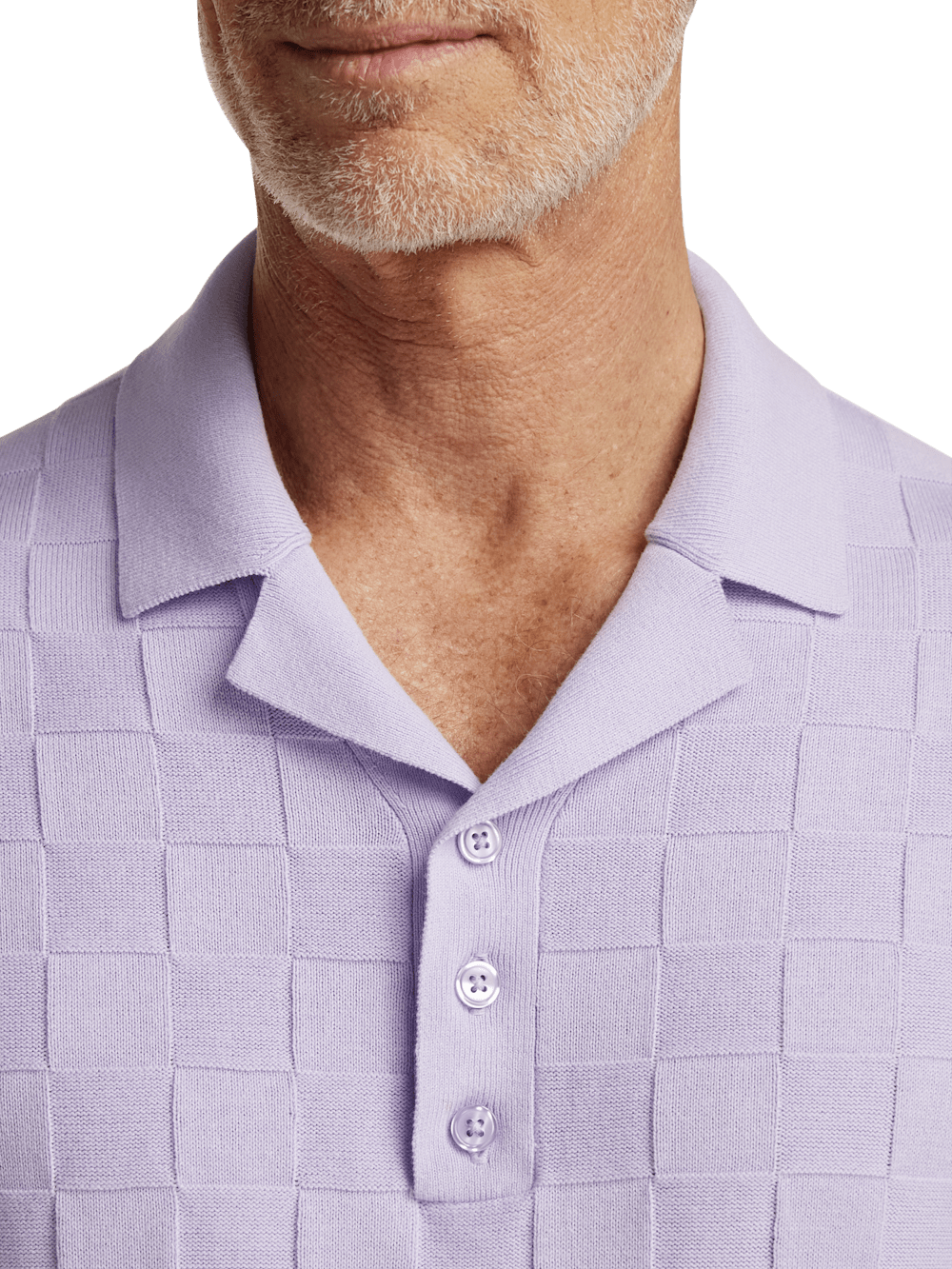 Alternate Image of Cotton Three Button Camp Collar Sweater-2