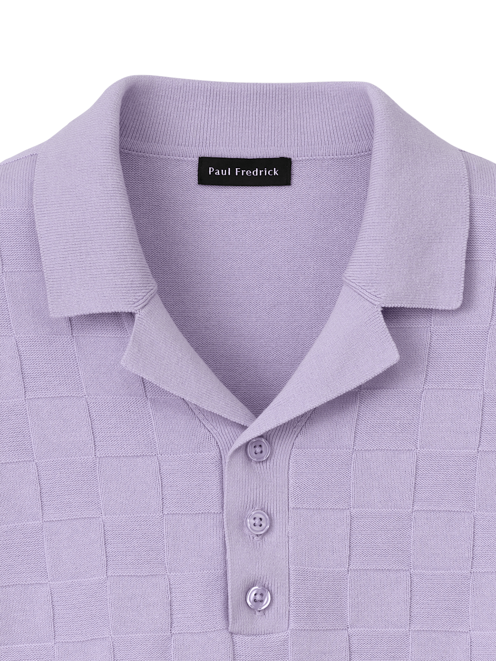 Alternate Image of Cotton Three Button Camp Collar Sweater-5