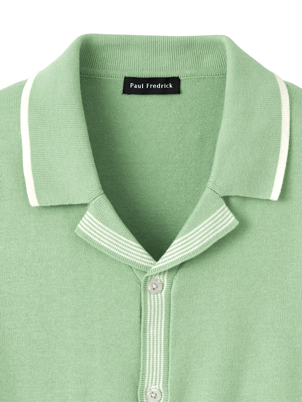 Alternate Image of Cotton Button Front Camp Collar Sweater-5