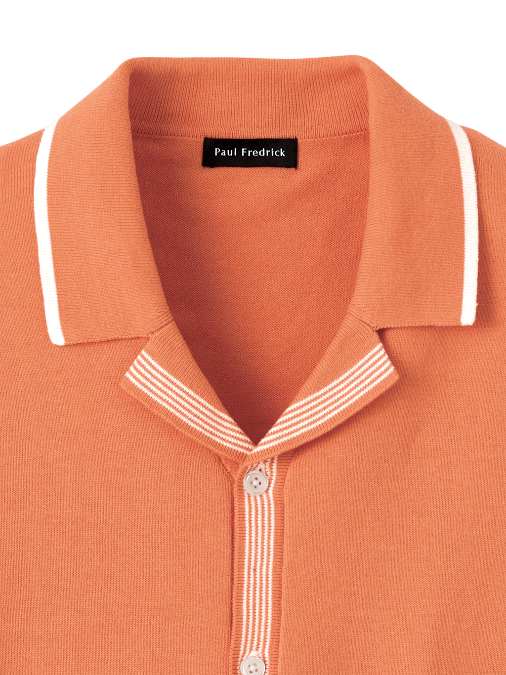 Alternate Image of Cotton Button Front Camp Collar Sweater-5
