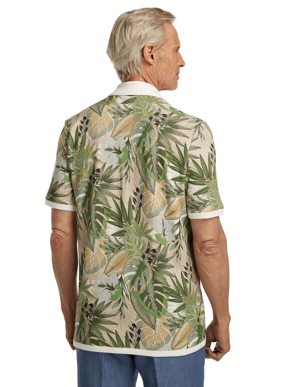 Alternate Image of Linen Blend Button Front Camp Collar-4