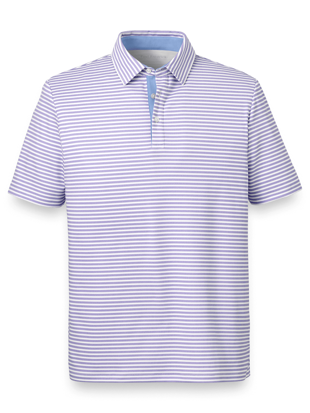 Product Image of Performance Blend Three Button Polo-Purple