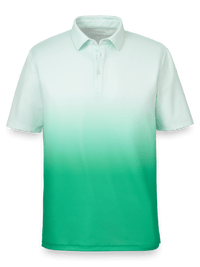 Performance Blend Three Button Polo - Green