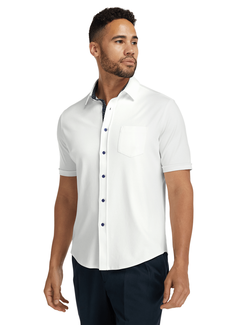 Alternate Image of Cotton Button Front Polo-1