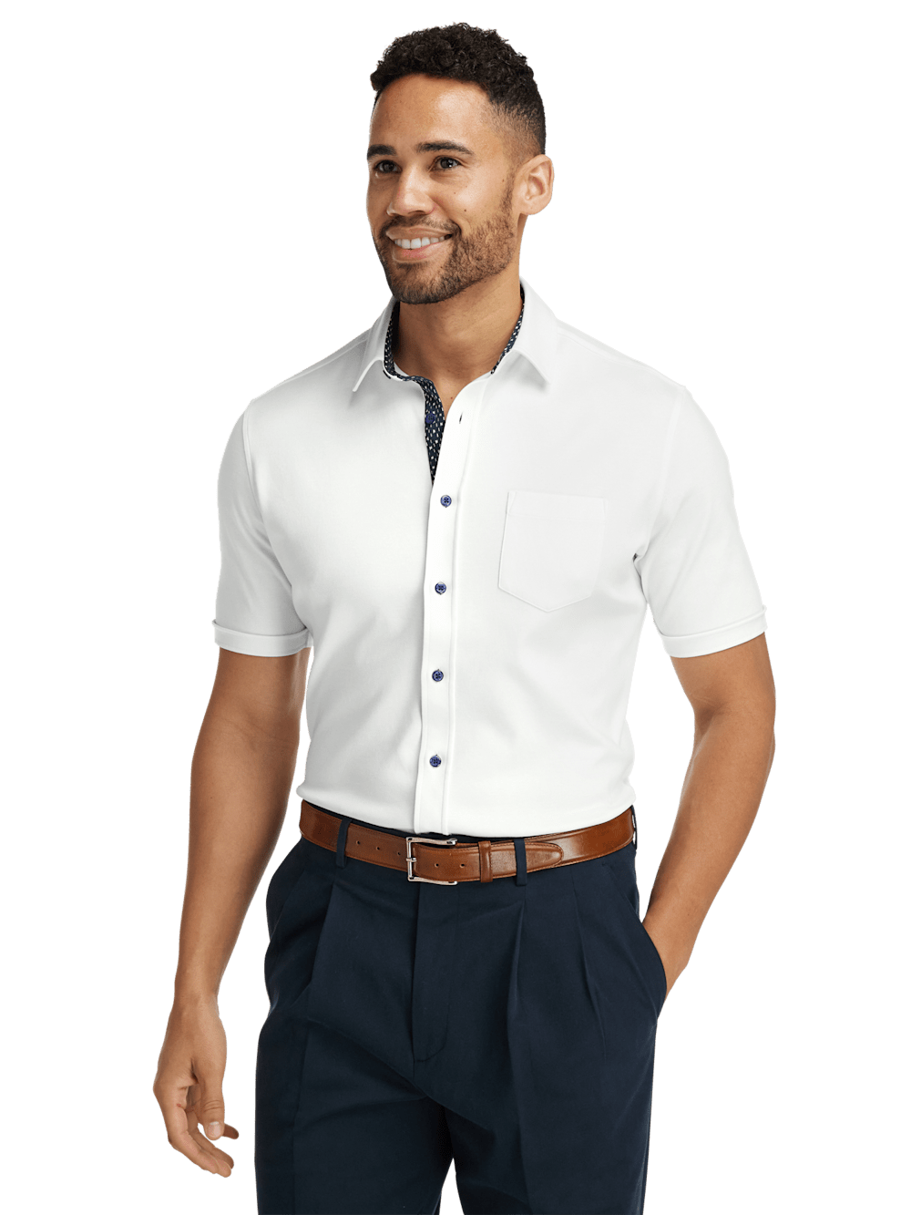 Alternate Image of Cotton Button Front Polo-4