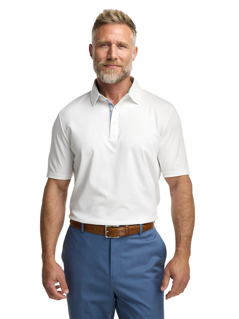 Alternate Image of Cotton Blend Three Button Polo-4