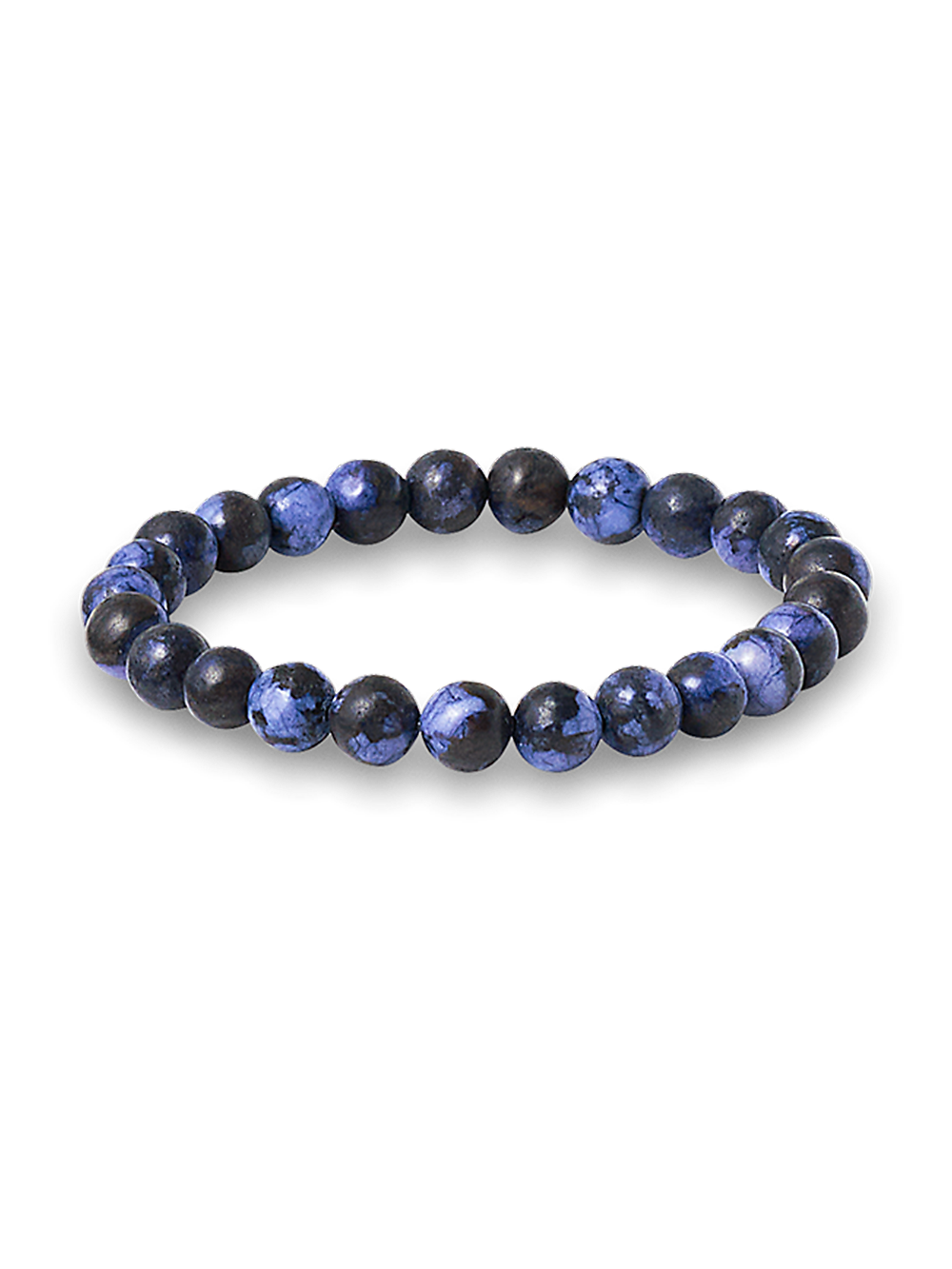 Product Image of Semi Precious Bead Bracelet-Black/Purple