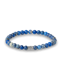 Semi Precious Bead Bracelet - Blue Multi