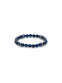 Semi Precious Bead Bracelet - Navy