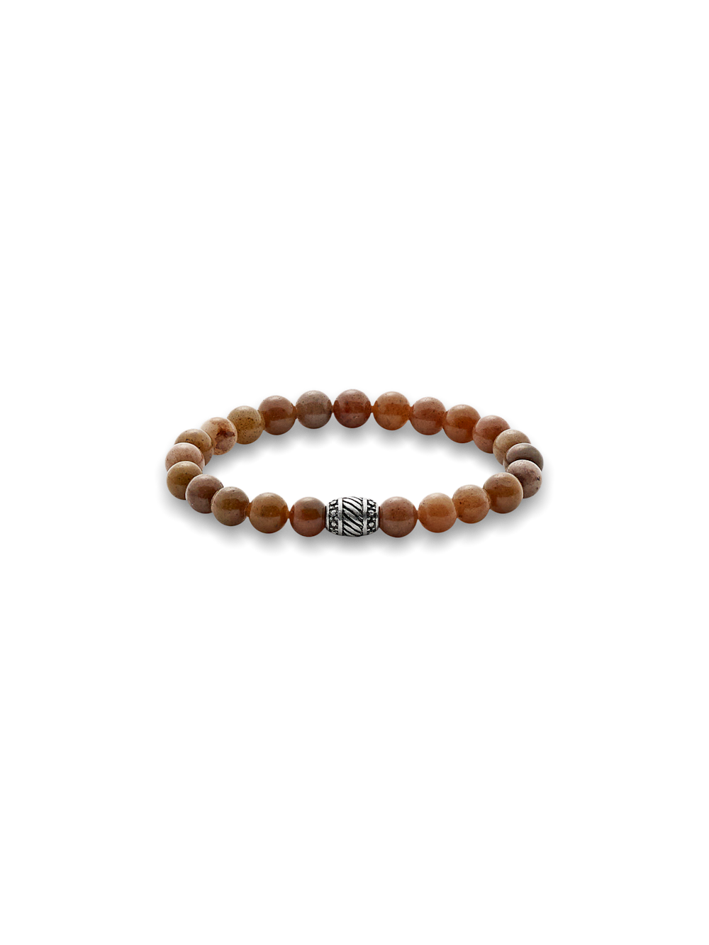 Product Image of Semi Precious Bead Bracelet-Tan Multi