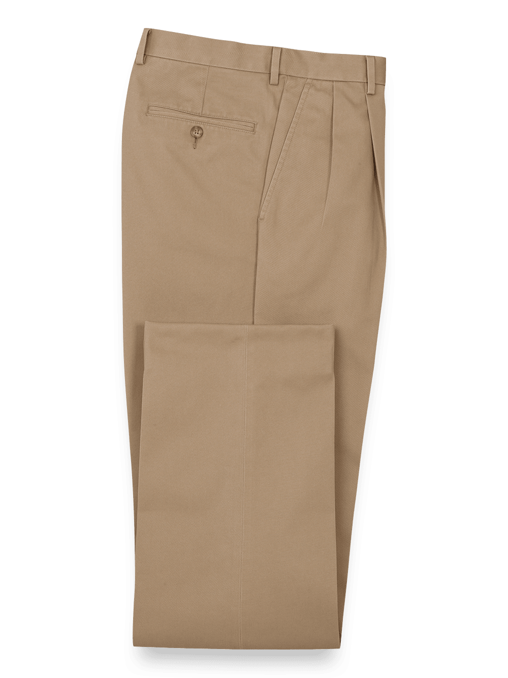 Product Image of Non Iron Chino Pleated Pants-Dark Khaki
