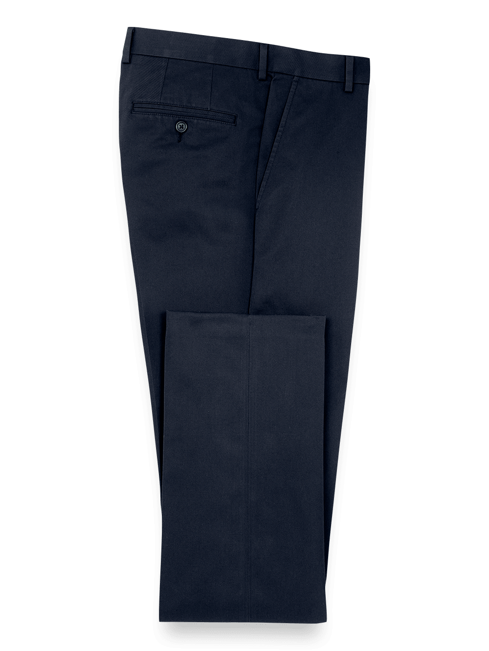 Product Image of Non Iron Chino Flat Front Pants-Navy#model_flat front