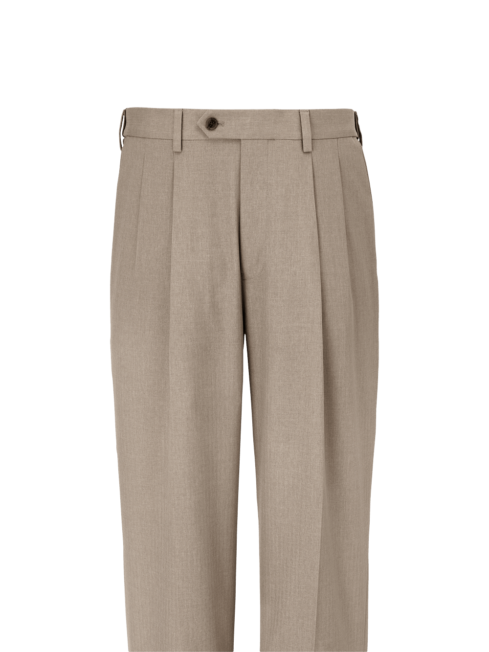 Alternate Image of Microfiber Herringbone Pleated Pants-1