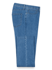 Five Pocket Denim Pants - Medium Blue