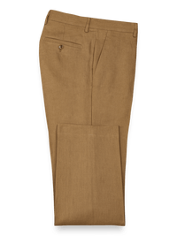 Linen Flat Front Pants - Copper