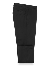 Cotton Stretch Twill Pants - Black