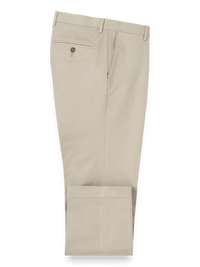 Cotton Stretch Twill Pants - Khaki