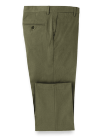 Cotton Stretch Twill Pants - Dark Olive