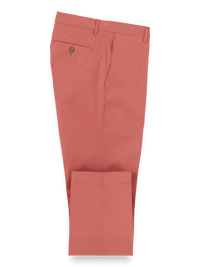 Cotton Stretch Twill Pants - Rose
