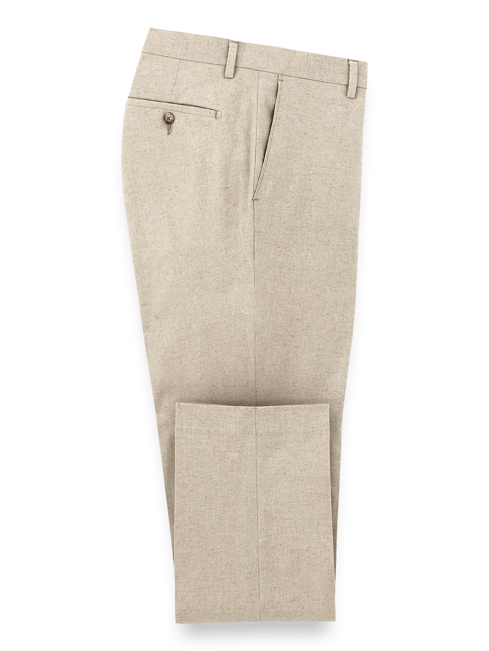 Product Image of Linen / Cotton Pants-Natural#model_flat front