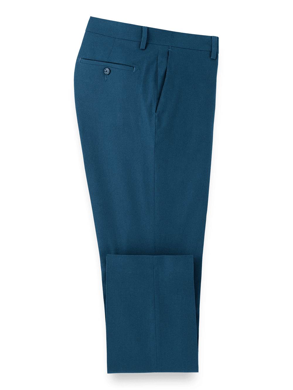 Product Image of Linen / Cotton Pants-Navy#model_flat front