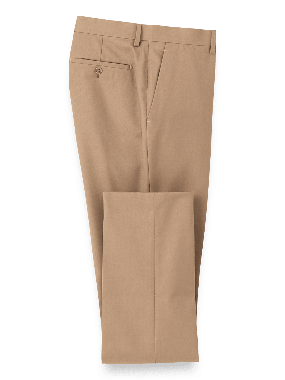 Product Image of Travel Flat Front Pants-Camel#model_flat front