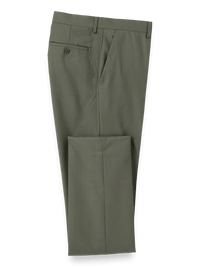 Travel Flat Front Pants - Olive