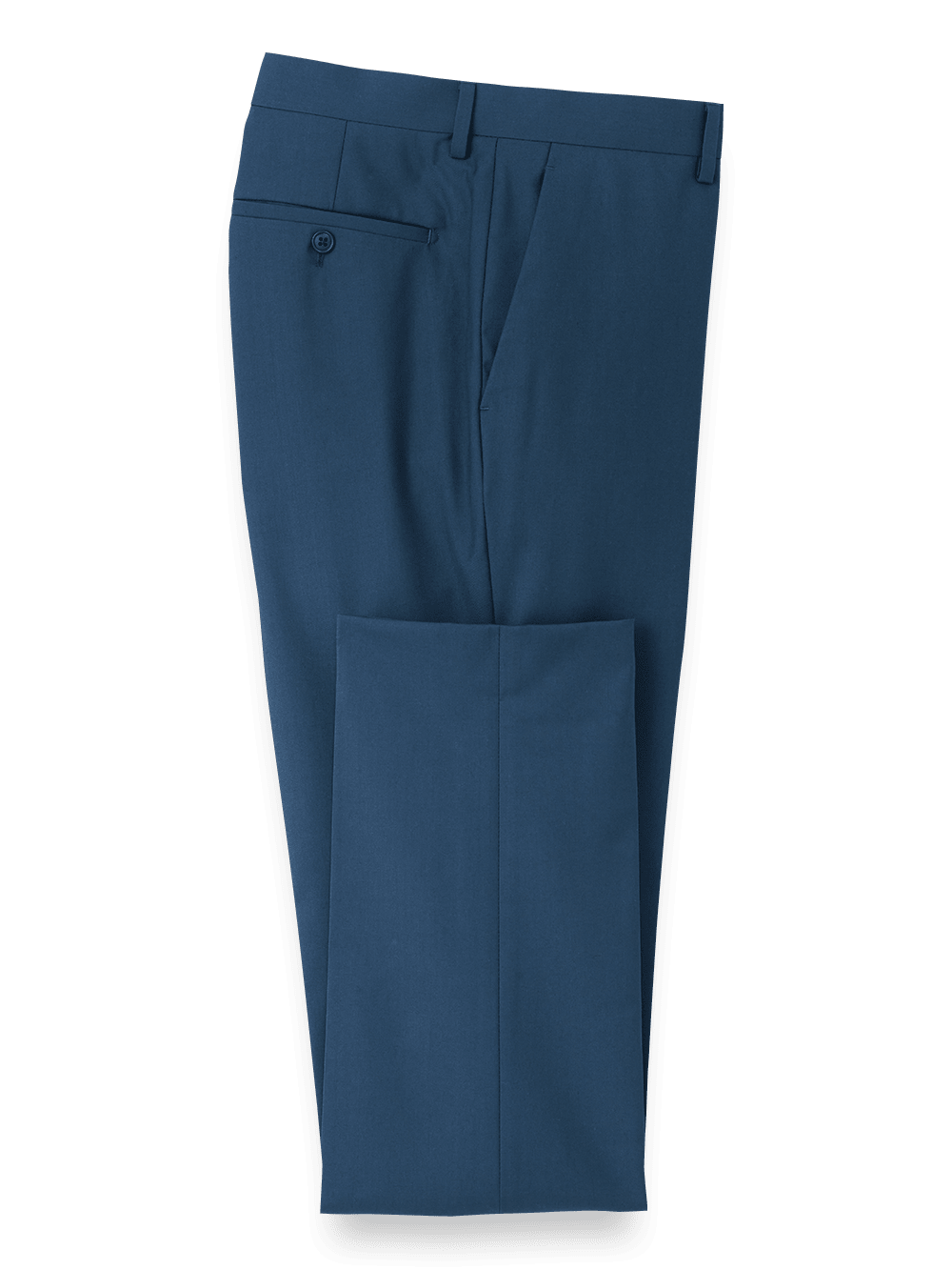 Product Image of Travel Flat Front Pants-Navy#model_flat front