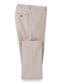 Travel Flat Front Pants - Light Grey