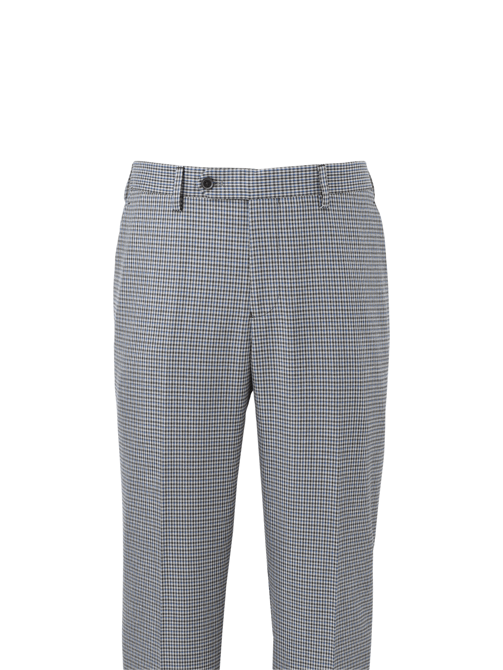 Alternate Image of Microfiber Check Flat Front Pants-1#model_flat front