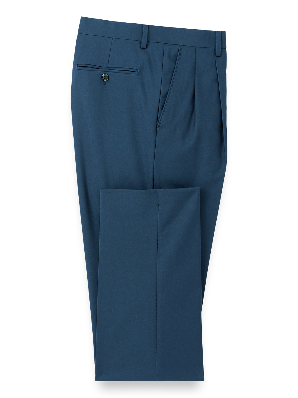 Product Image of Travel Pleated Pants-Navy#model_pleated front