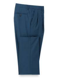 Travel Pleated Pants - Navy