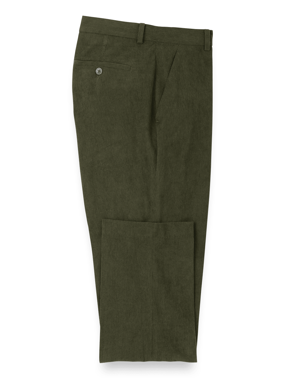 Product Image of Corduroy Flat Front Pants-Sage#model_flat front